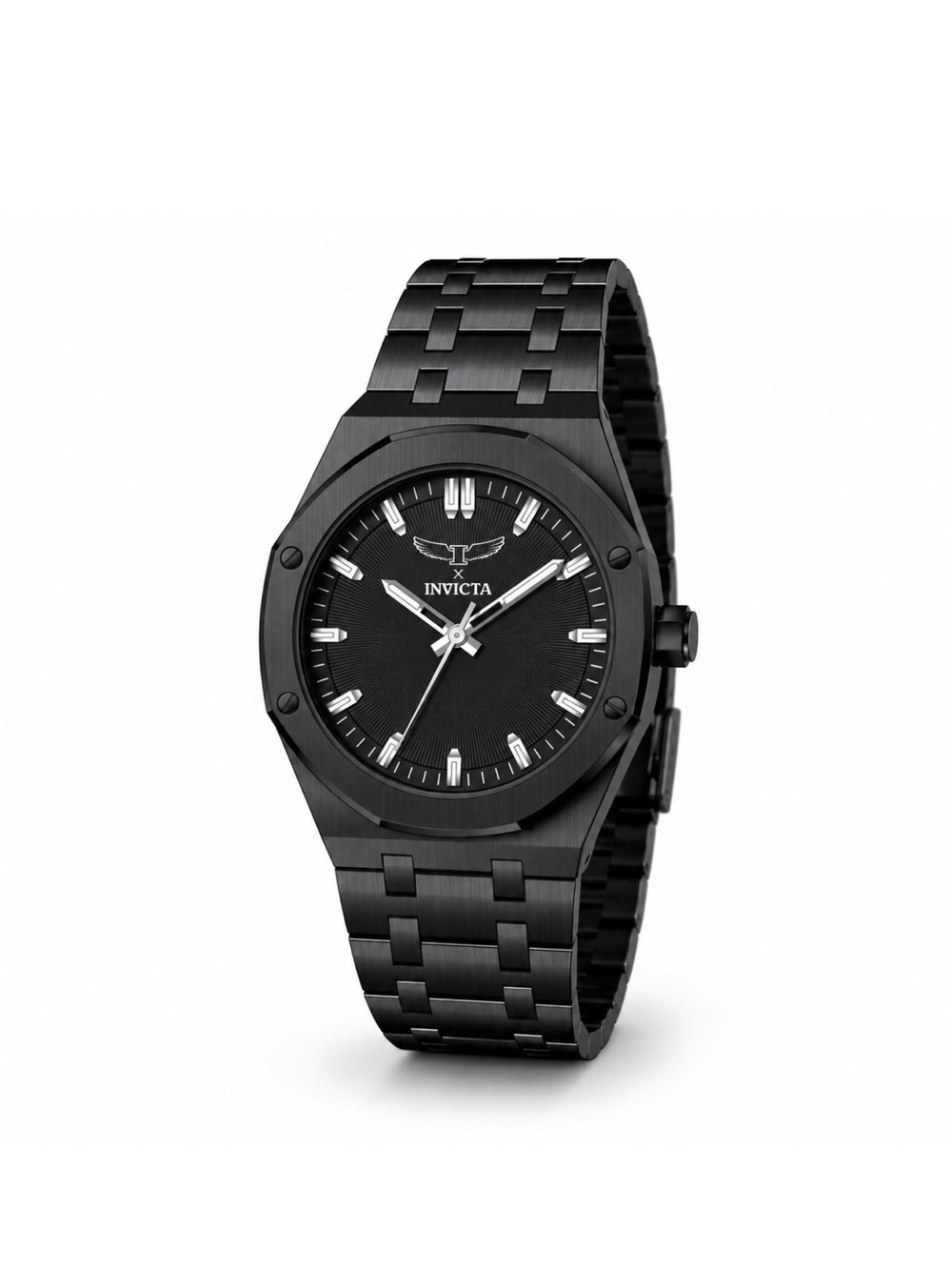 Invicta Men's All-Black Stainless Steel Bracelet Watch